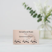 Sensationele muziekonderneming visitekaartje (Staand voorkant)