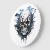 🕰️💀 sensationele schedel wandklok 💀🕰️ (Hoek)