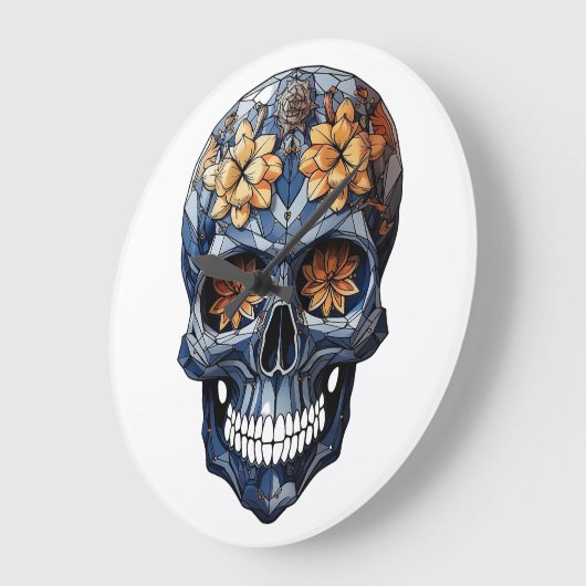 🕰️💀 sensationele schedel wandklok 💀🕰️ (Hoek)