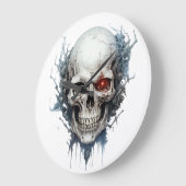 🕰️💀 sensationele schedel wandklok 💀🕰️ (Hoek)
