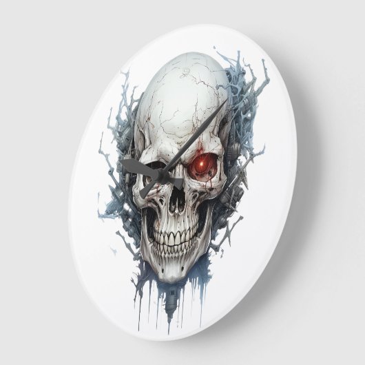 🕰️💀 sensationele schedel wandklok 💀🕰️ (Hoek)