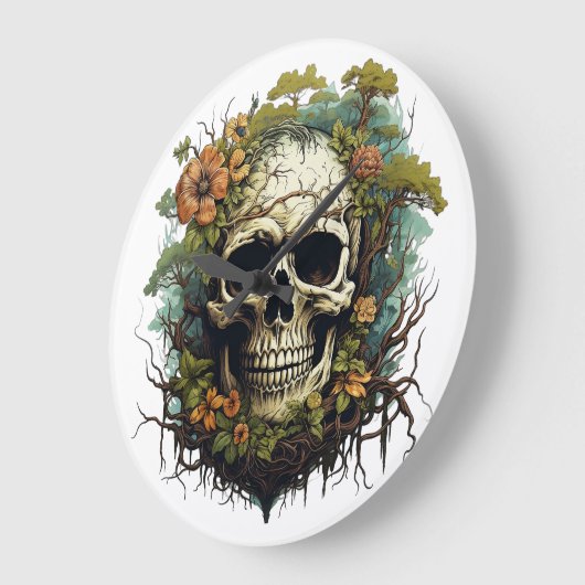 🕰️💀 sensationele schedel wandklok 💀🕰️ (Hoek)