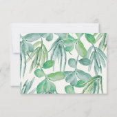 Sensationele Succulenten Bruiloft RSVP-kaarten RSVP Kaartje (Achterkant)