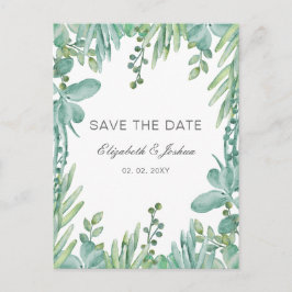 Sensationele Succulenten Bruiloft Save the Date Aankondigingskaart