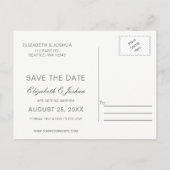 Sensationele Succulenten Bruiloft Save the Date Aankondigingskaart (Achterkant)