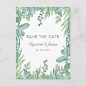 Sensationele Succulenten Bruiloft Save the Date Aankondigingskaart (Voorkant)