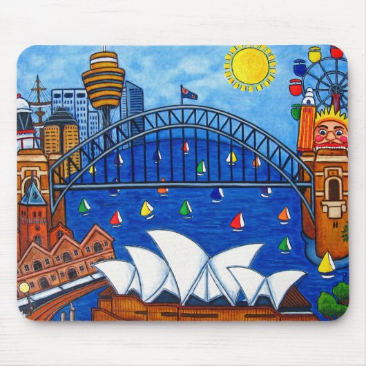 Sensationele Sydney-Full Afbeelding Muismat (Voorkant)