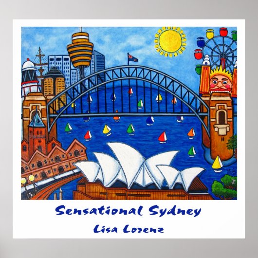 Sensationele Sydney Painting Print (Voorkant)