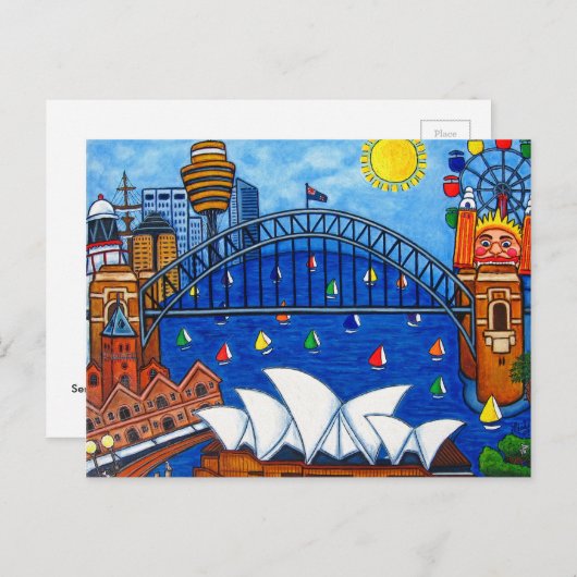 Sensationele Sydney Post Card van Lisa Lorenz Briefkaart (Voorkant / Achterkant)