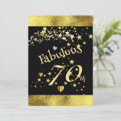 Sensationele uitnodiging van de 70e verjaardag van (Staand voorkant)