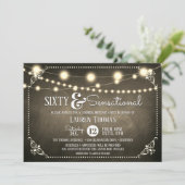 Sensationele zestigjarige verrassingsdag kaart (Staand voorkant)