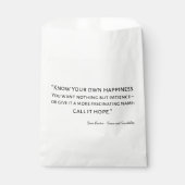 Sense and Sensibility Quote I Bedankzakje (Voorkant)