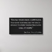 Sense and Sensibility Quote I Canvas Afdruk (Voorkant)
