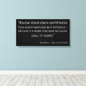 Sense and Sensibility Quote I Canvas Afdruk (Insitu (Houten vloer))