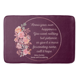 Sense and Sensibility Quote I - Cute Style Badmat