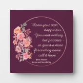 Sense and Sensibility Quote I - Cute Style Fotoplaat (Voorkant)