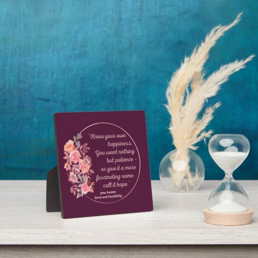 Sense and Sensibility Quote I - Cute Style Fotoplaat (Insitu)
