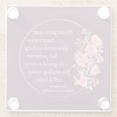 Sense and Sensibility Quote I - Cute Style Glazen Onderzetter (Achterkant)