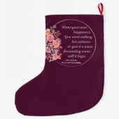 Sense and Sensibility Quote I - Cute Style Grote Kerstsok (Achterkant)