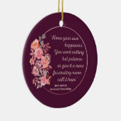 Sense and Sensibility Quote I - Cute Style Keramisch Ornament (Rechts)