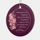 Sense and Sensibility Quote I - Cute Style Keramisch Ornament (Links)