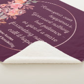 Sense and Sensibility Quote I - Cute Style Sherpa Deken (3/4)