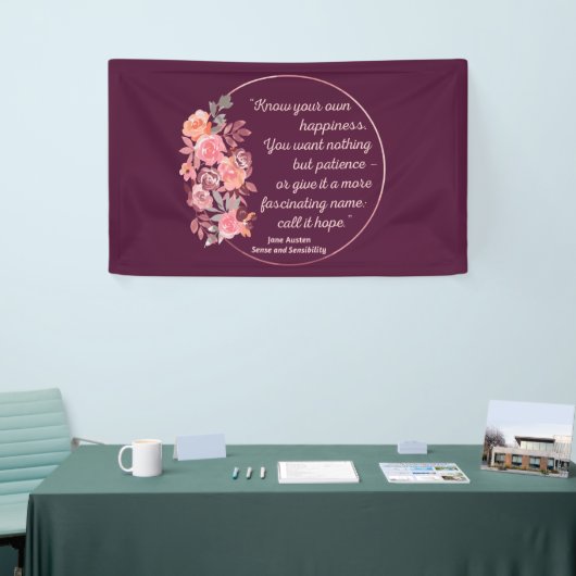 Sense and Sensibility Quote I - Cute Style Spandoek (Beurs)