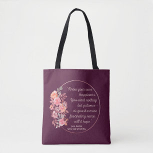 Sense and Sensibility Quote I - Cute Style Tote Bag