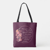 Sense and Sensibility Quote I - Cute Style Tote Bag (Achterkant)