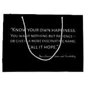 Sense and Sensibility Quote I Groot Cadeauzakje (Achterkant)