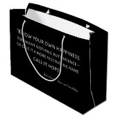 Sense and Sensibility Quote I Groot Cadeauzakje (Achterkant Gekanteld)