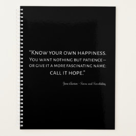 Sense and Sensibility Quote I Planner