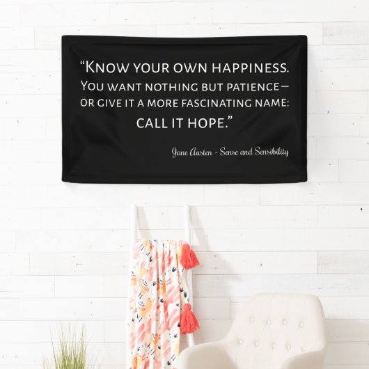 Sense and Sensibility Quote I Spandoek (Insitu)
