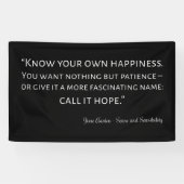 Sense and Sensibility Quote I Spandoek (Horizontaal)