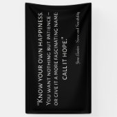 Sense and Sensibility Quote I Spandoek (Verticaal)