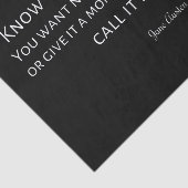 Sense And Sensibility Quote I Tissuepapier (Detail)