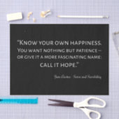 Sense And Sensibility Quote I Tissuepapier (Craft)