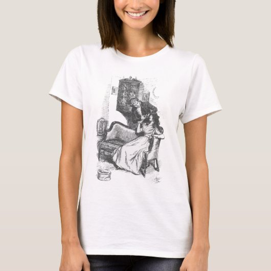 Sense en sensibility boekillustratie t-shirt (Voorkant)