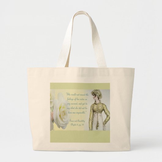 Sense en Sensibility Grote Tote Bag (Voorkant)