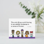 Sense of Humor Briefkaart (Staand voorkant)