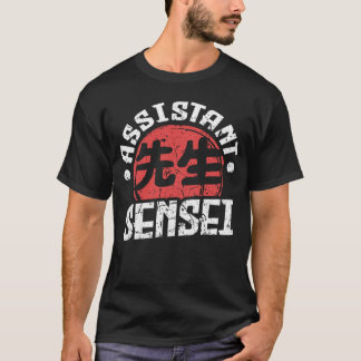 Sensei Japan Kanji Docent Assistent Sensei Coach T-shirt
