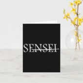 Sensei Martial Arts Coach Kaart (Gele Bloem)