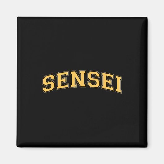Sensei Martial Arts Leraar Karate Instructor - Ja Magneet (Voorkant)