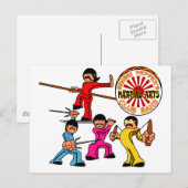 Sensei Peppers Martial Arts Club Band Briefkaart (Voorkant / Achterkant)