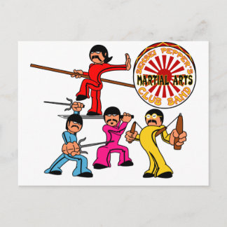Sensei Peppers Martial Arts Club Band Briefkaart