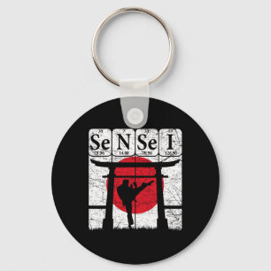 Sensei Periodiek Systeem Elementen Vechtkunst Japa Sleutelhanger