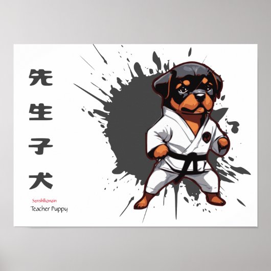 Sensei Pup Poster (Voorkant)