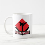 Sensei red diamantgift koffiemok (Links)