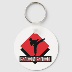 Sensei red diamantgift sleutelhanger