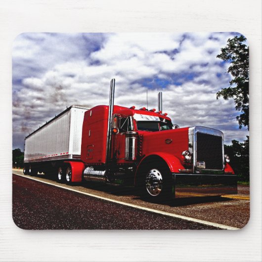 Sensenig Red Peterbilt 379 Mousepad Muismat (Voorkant)
